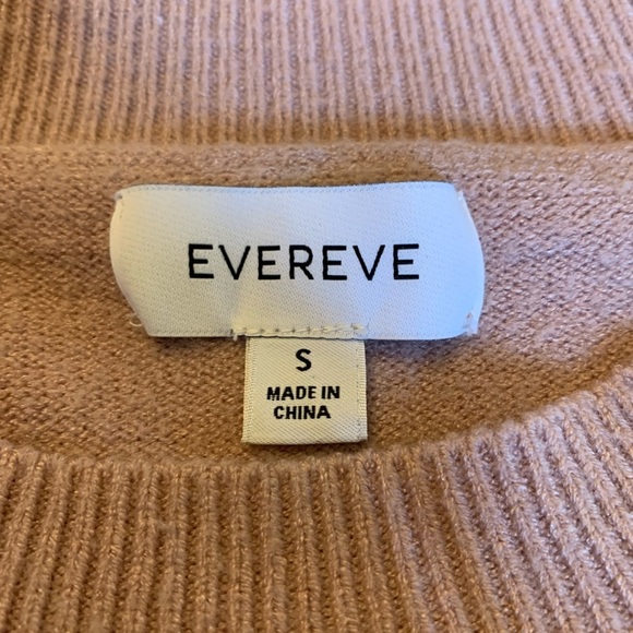Evereve Mock Neck Sweater Women's small light pink Knit Southwestern Boho - Picture 7 of 9